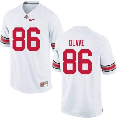 NCAA Ohio State Buckeyes Men's #86 Chris Olave White Nike Football College Jersey UEW1645BA